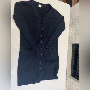 Cabi women’s long navy sweater size large